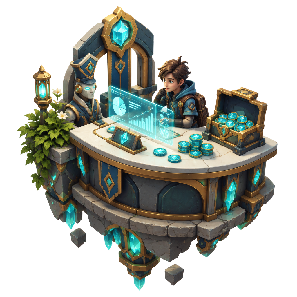 Isometric illustration of life in Nexus Bank