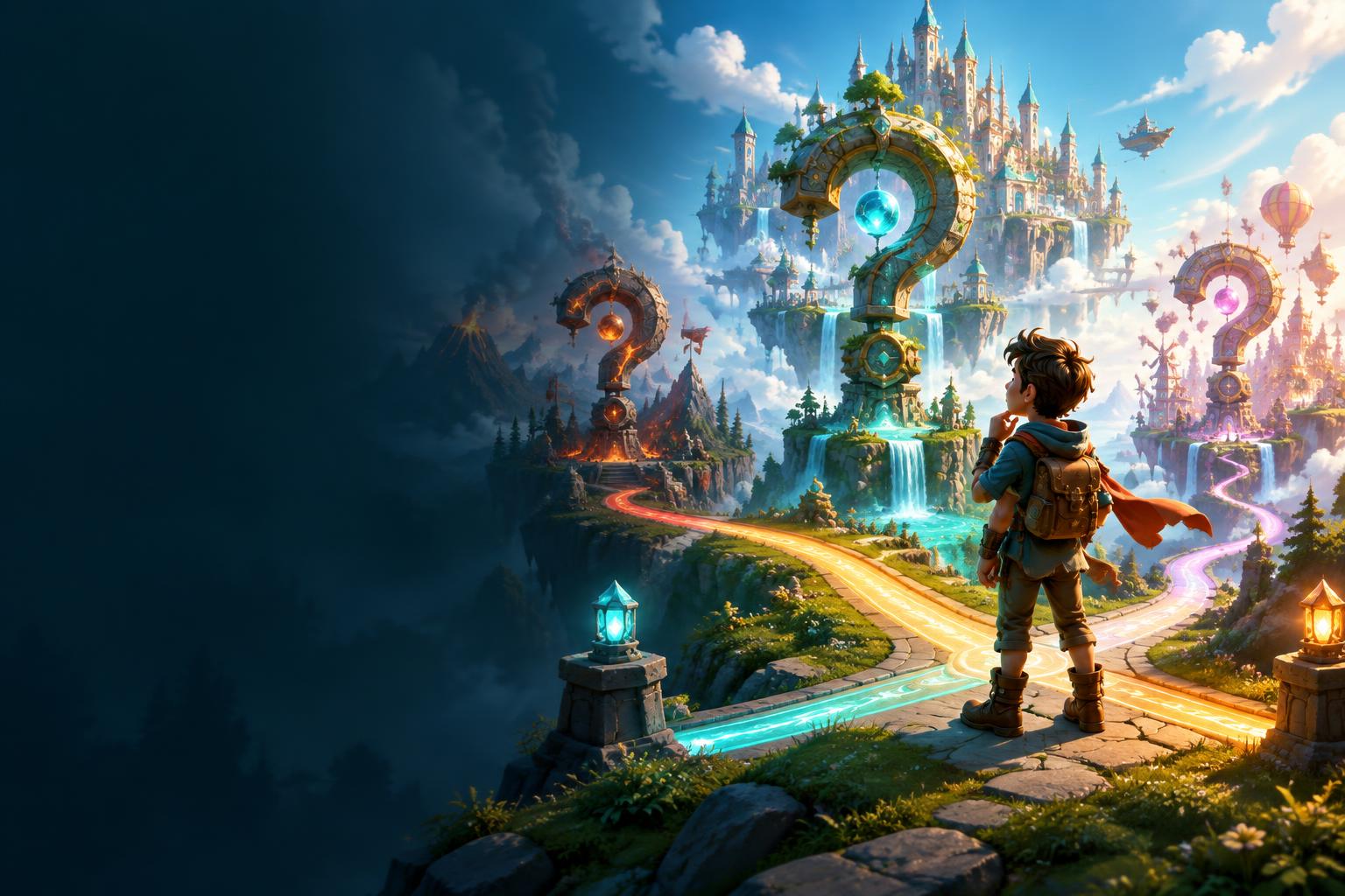A player considering many possible routes through RamQuest